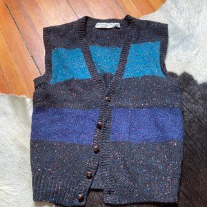 Vintage Yves Saint Laurent Menswear - Sweater Vest - Size M - 100% Wool - Rare